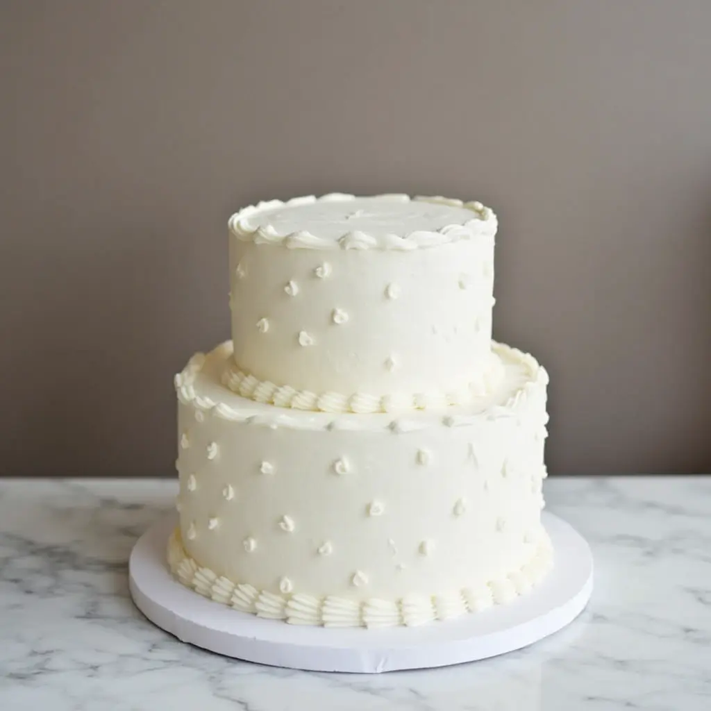 Two Tier White Cake