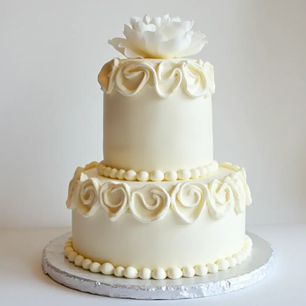 Two Tier White Cake