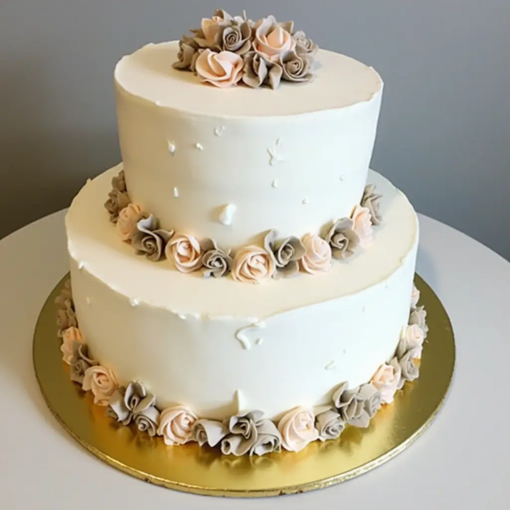 Two Tier White Cake